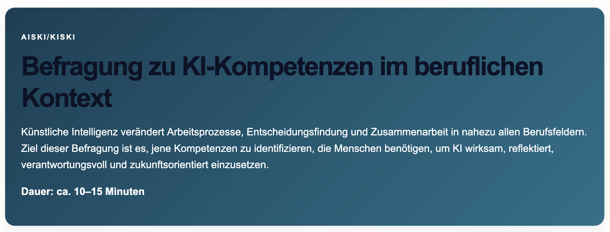 Machen Sie mit!